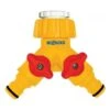 Hozelock Dual Tap Connector -Quality Garden Care Store 5010646057042 195fc67f 5de7 46d7 b035 3bef6fb4e9f3