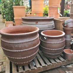 Woodlodge 70cm Kilburn Natural Clay Glazed Pot -Quality Garden Care Store 5021346484649 3