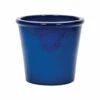 APTA 26cm Blue Saigon Glazed Cone Planter -Quality Garden Care Store 5022413588192