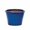 APTA 31cm Blue Saigon Glazed Bowl Planter -Quality Garden Care Store 5022413588246