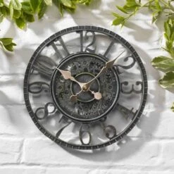 Outside In 12" Verdigris Newby Wall Clock -Quality Garden Care Store 5050642006415 3