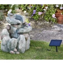 Smart Solar 51cm Rock Fall Solar Water Feature -Quality Garden Care Store 5050642007931 3
