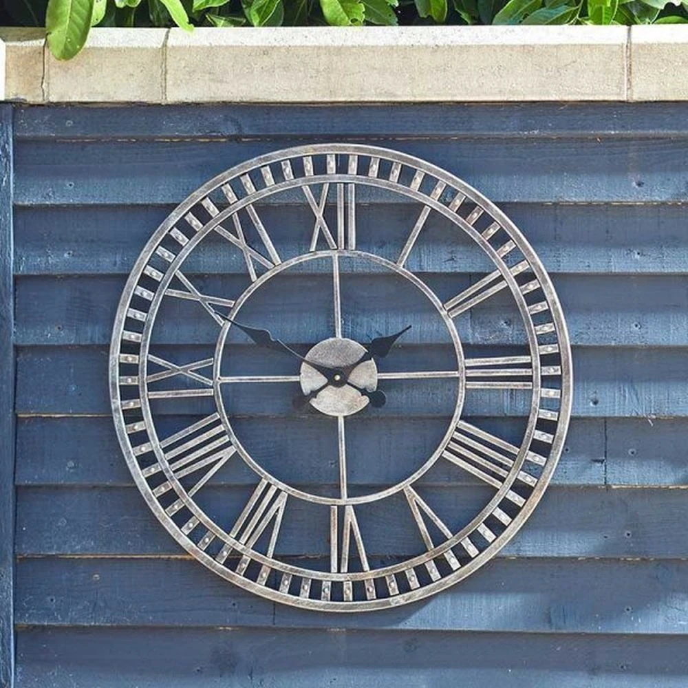 Outside In 23" Buxton Metal Wall Clock 3 Outside In 23" Buxton Metal Wall Clock - Image 2