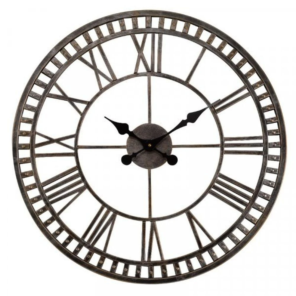 Outside In 23" Buxton Metal Wall Clock 2 Outside In 23" Buxton Metal Wall Clock