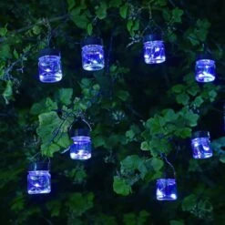 Smart Solar 10 Firefly LED Opal Jar String Lights -Quality Garden Care Store 5050642067638 3