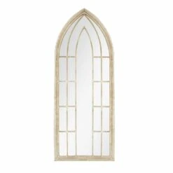 La Hacienda 153cm Large Arch Stone Effect Outdoor/Indoor Mirror