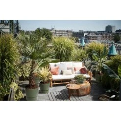 Elho 25cm Leaf Green Greenville Round Planter -Quality Garden Care Store 8711904332433 5