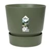 Elho 25cm Leaf Green Greenville Round Planter -Quality Garden Care Store 8711904332433 4f576c01 caaf 4132 ab5a 13b7e956b23f