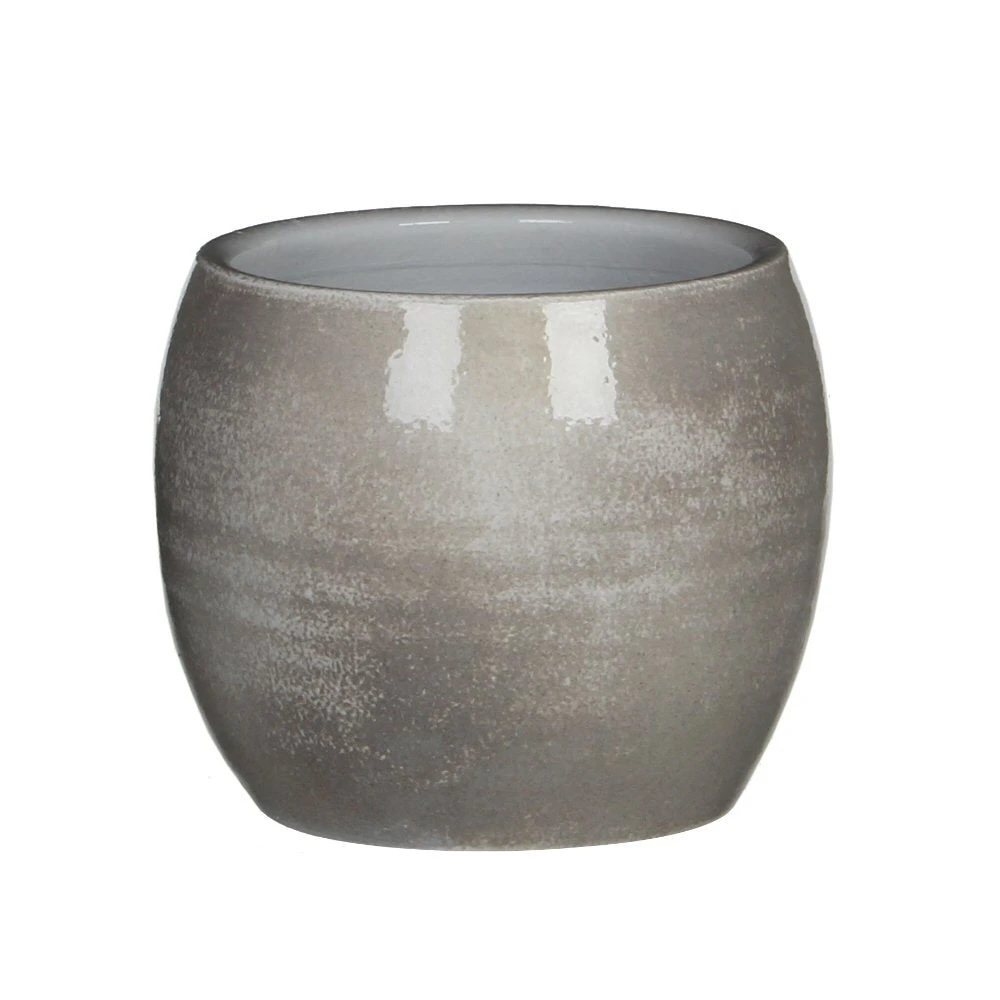 Edelman 38cm Grey Lester Terracotta Round Houseplant Pot 3 Edelman 38cm Grey Lester Terracotta Round Houseplant Pot