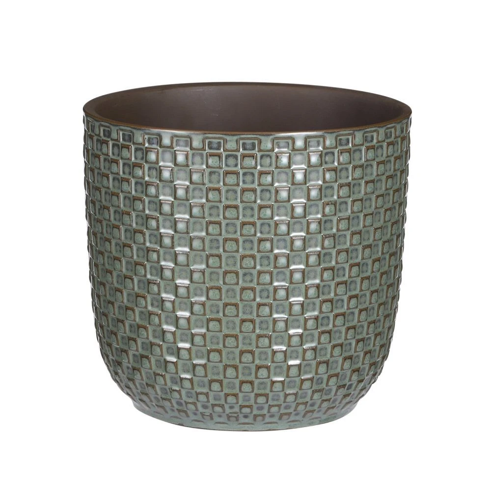 Mica Decorations 19cm Green Daan Houseplant Pot 2 Mica Decorations 19cm Green Daan Houseplant Pot