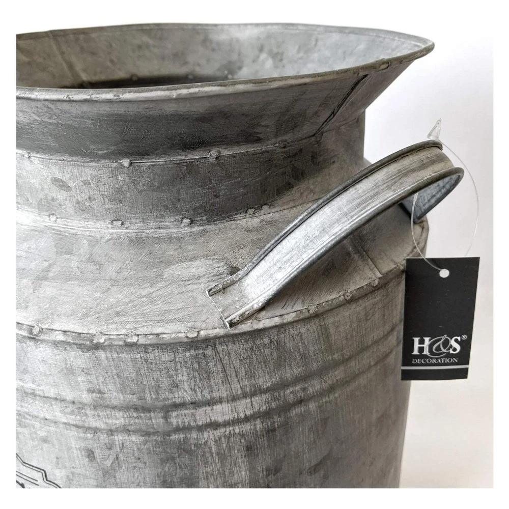 Koopman 22cm Vintage Milk Churn Planter 4 Koopman 22cm Vintage Milk Churn Planter - Image 2